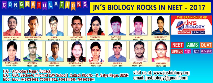 JNS BIOLOGY RESULT 2017